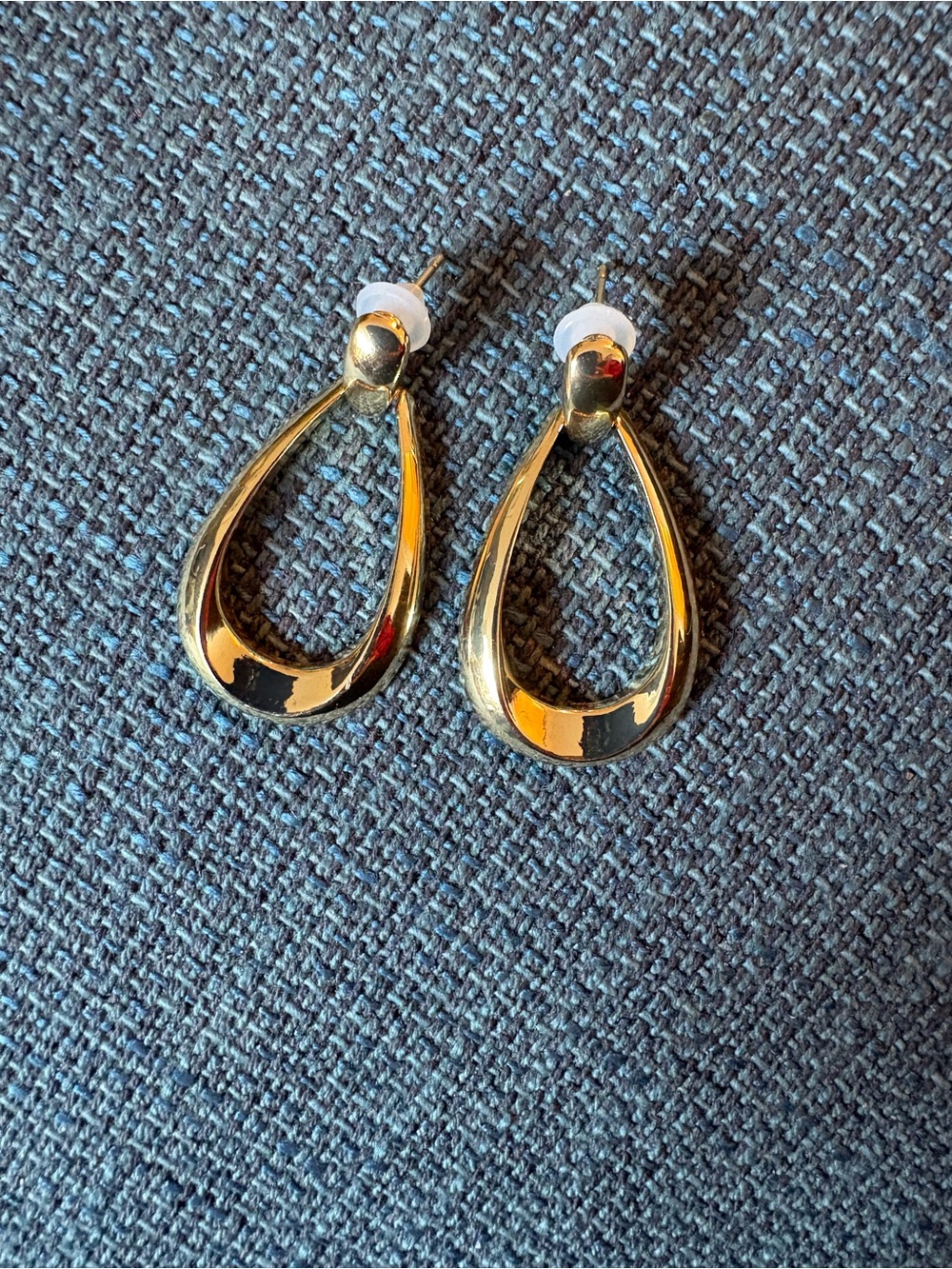 Classic Gold Teardrop Hoop Earrings - Lightweight Women Jewelry